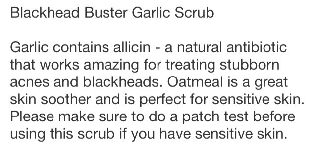 Blackhead Garlic Buster! 💁