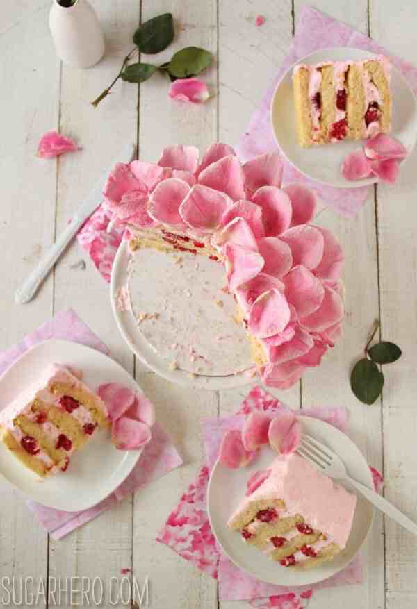 Raspberry Rose Cake 