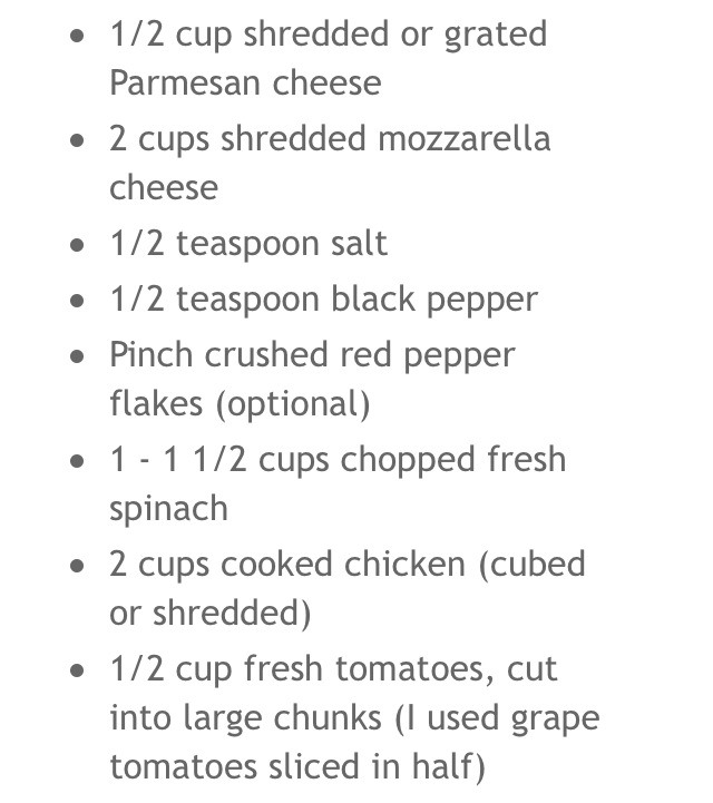 Chicken Spinach Bake Pasta 