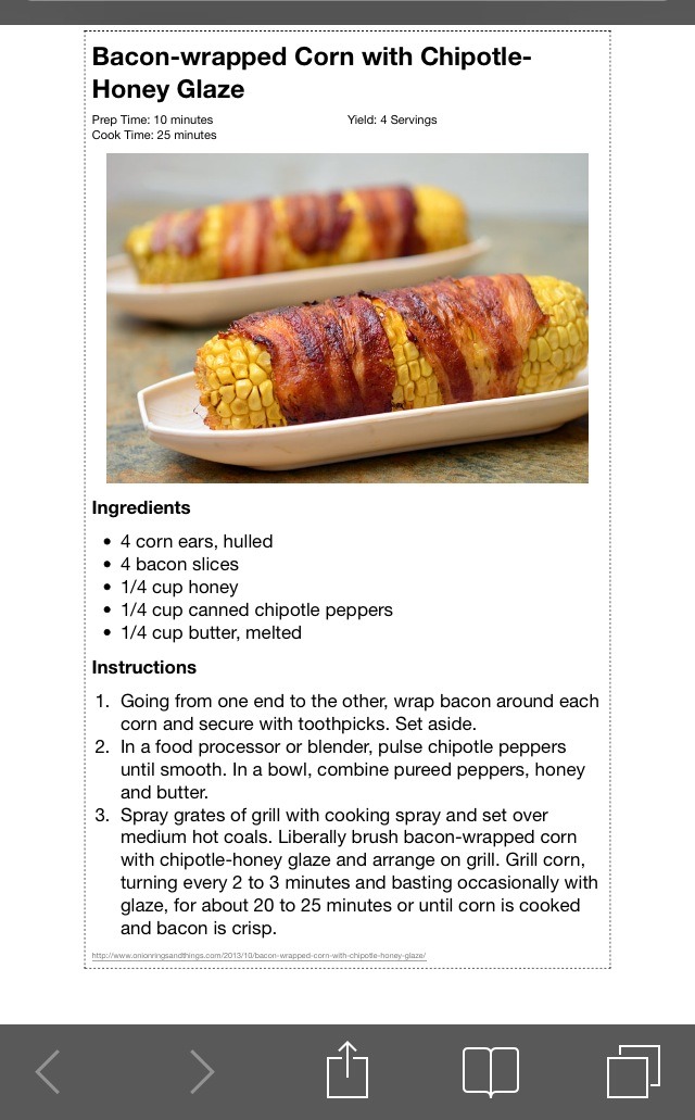 Yummy Bacon Wrapped Corn