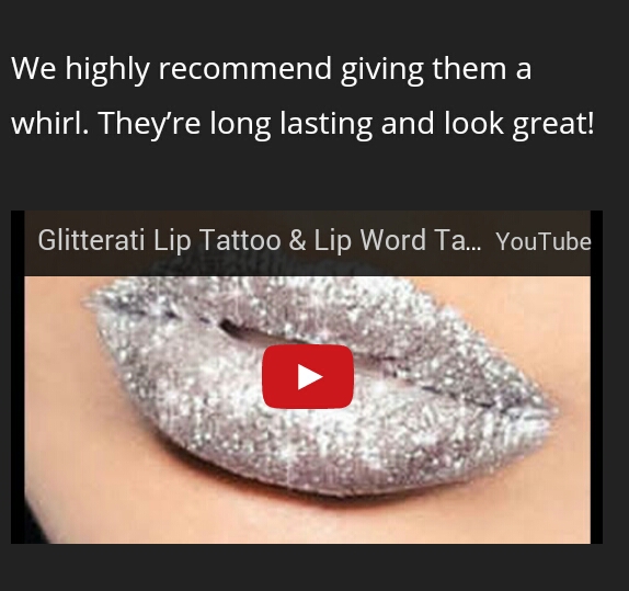DIY Burlesque Glitter Lips!!