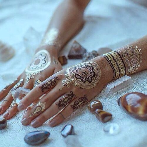 Silver Henna Designs 😍💞