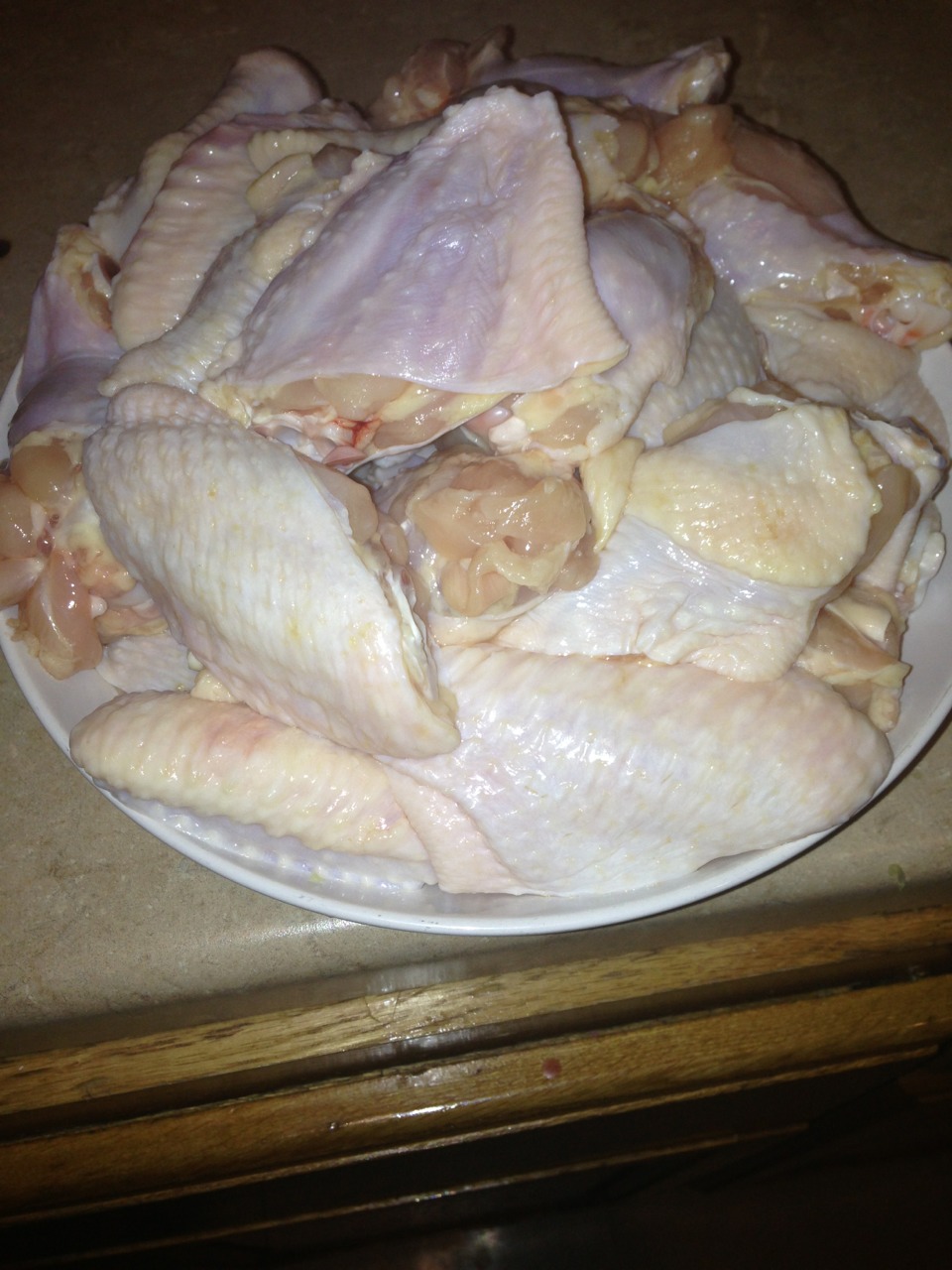 Wash and dry the chicken wings(dry with paper towels)