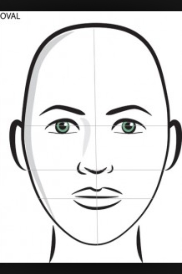 Oval face shape. 
Stick to your normal foundation unless you want to make your face look a bit shorter and thiner by applying one shade darker foundation along your jaw and blending it.. Keep a naturally arched brow nothing too dramatic or to flat . Emphasise your lips or eyes but not both. 