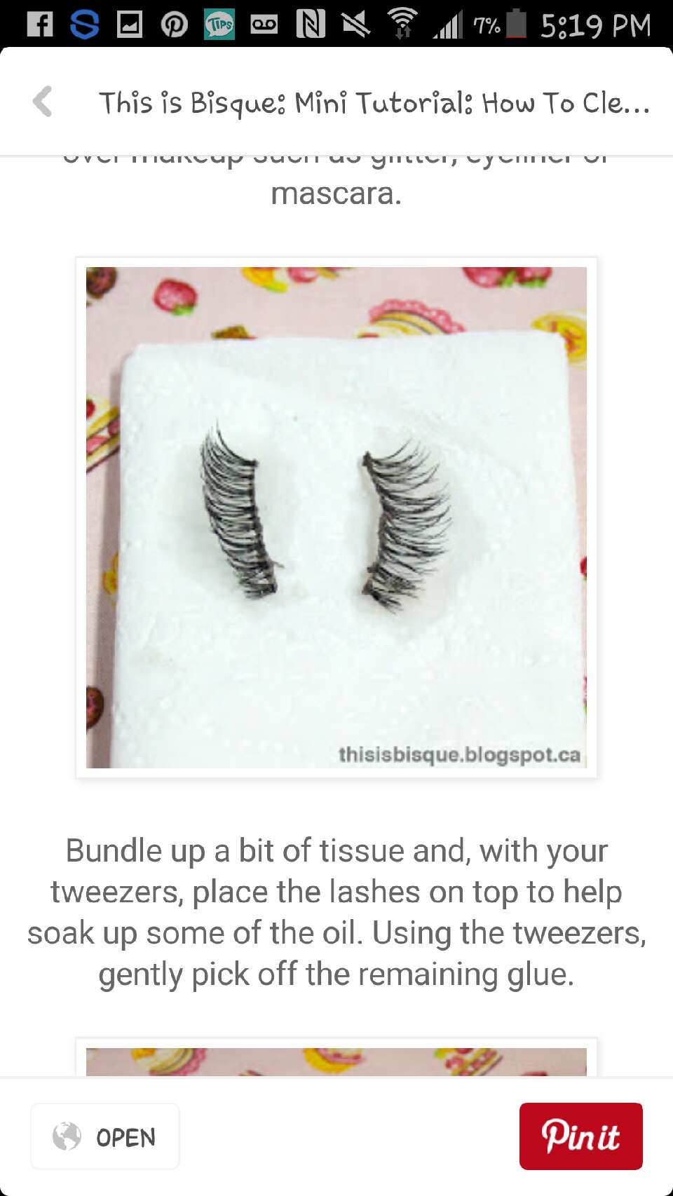 how to clean ur false lashes 