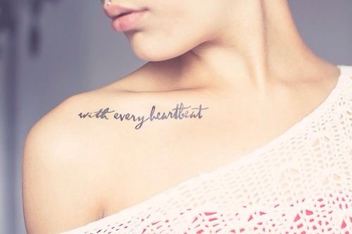 “With every heartbeat”