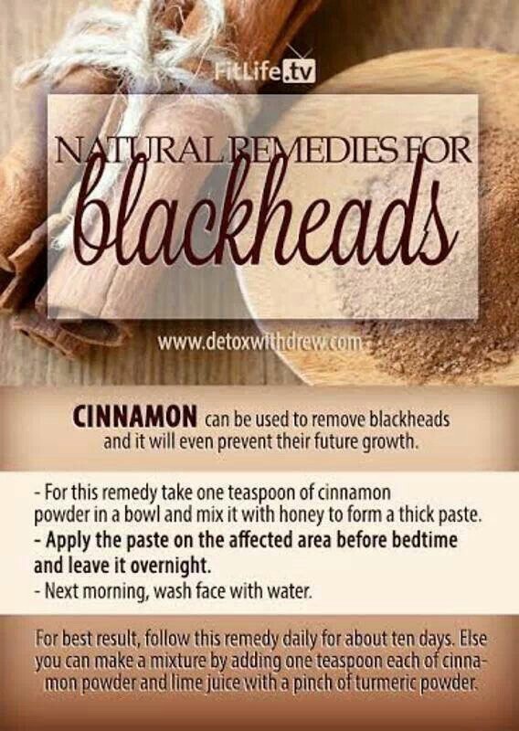 13. Cinnamon is also a great natural remedy. Make it into a mask:
