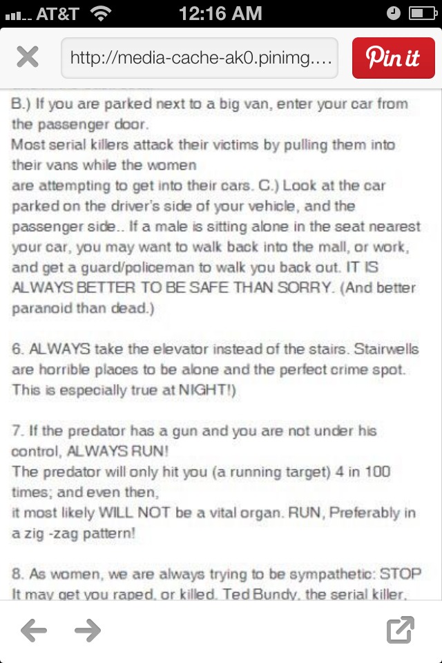Safety Tips For Women **MUST READ**