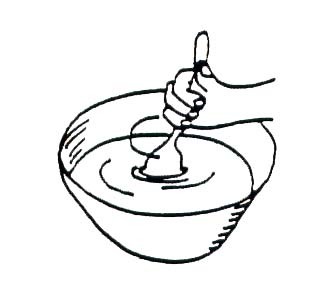 Then, stir all the contents with a straw or even your finger.