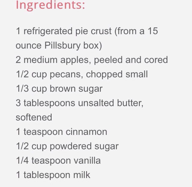 Apple pecan pie rolls 