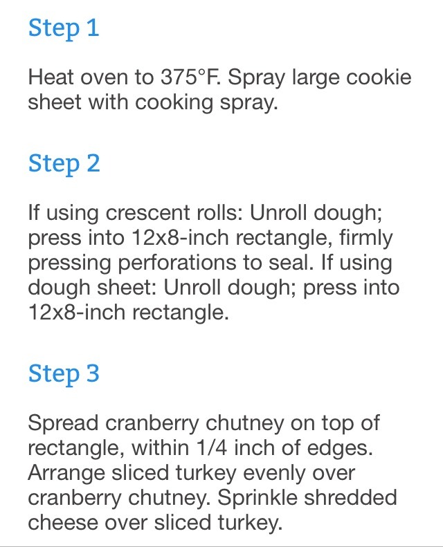 Turkey Cranberry Pinwheels