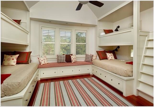 Elegant Space Savings Bedrooms For Four Kids!!👍👍