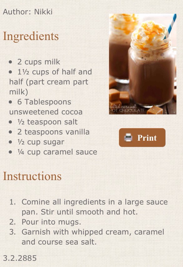 Salted Carmel Hot Chocolate 😍😍