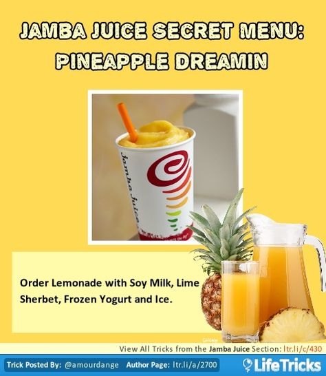💟✨Jamba Juice Secret Menu & How To Order/ Make Them✨💟