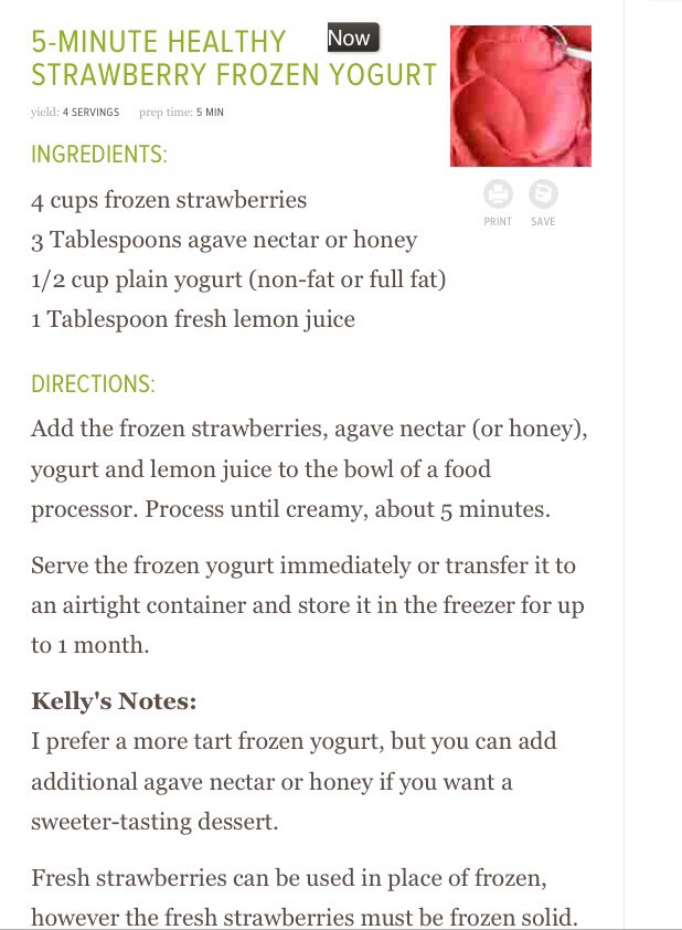 🌟🌟✨5-MINUTE HEALTHY STRAWBERRY FROZEN YOGURT RECIPE✨🌟🌟
