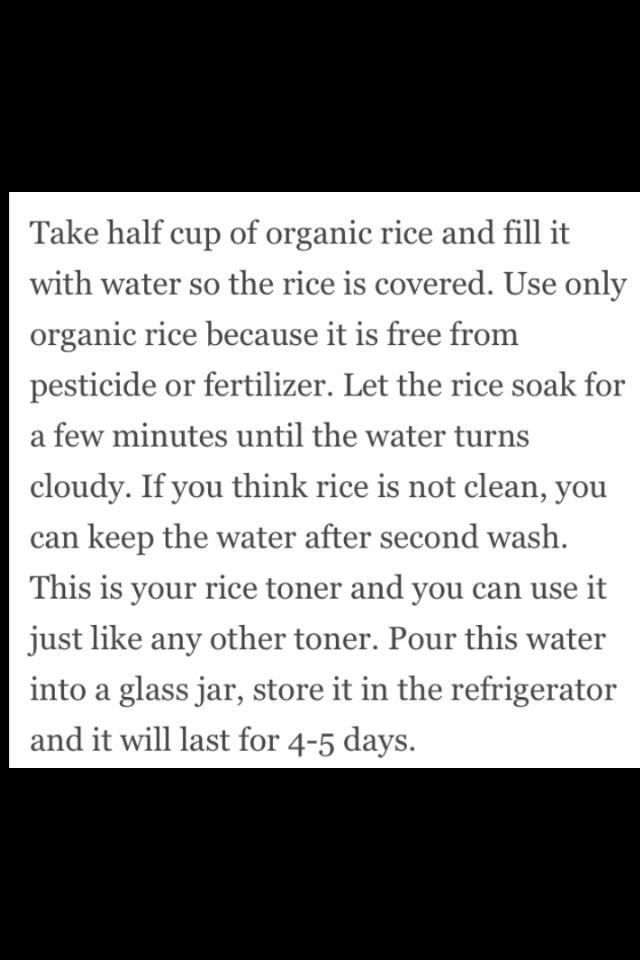 Benefits Of Rice Water 🍚