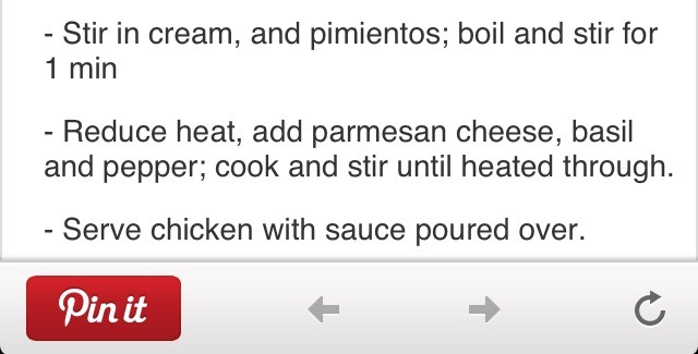 Chicken In Basil Cream Sauce