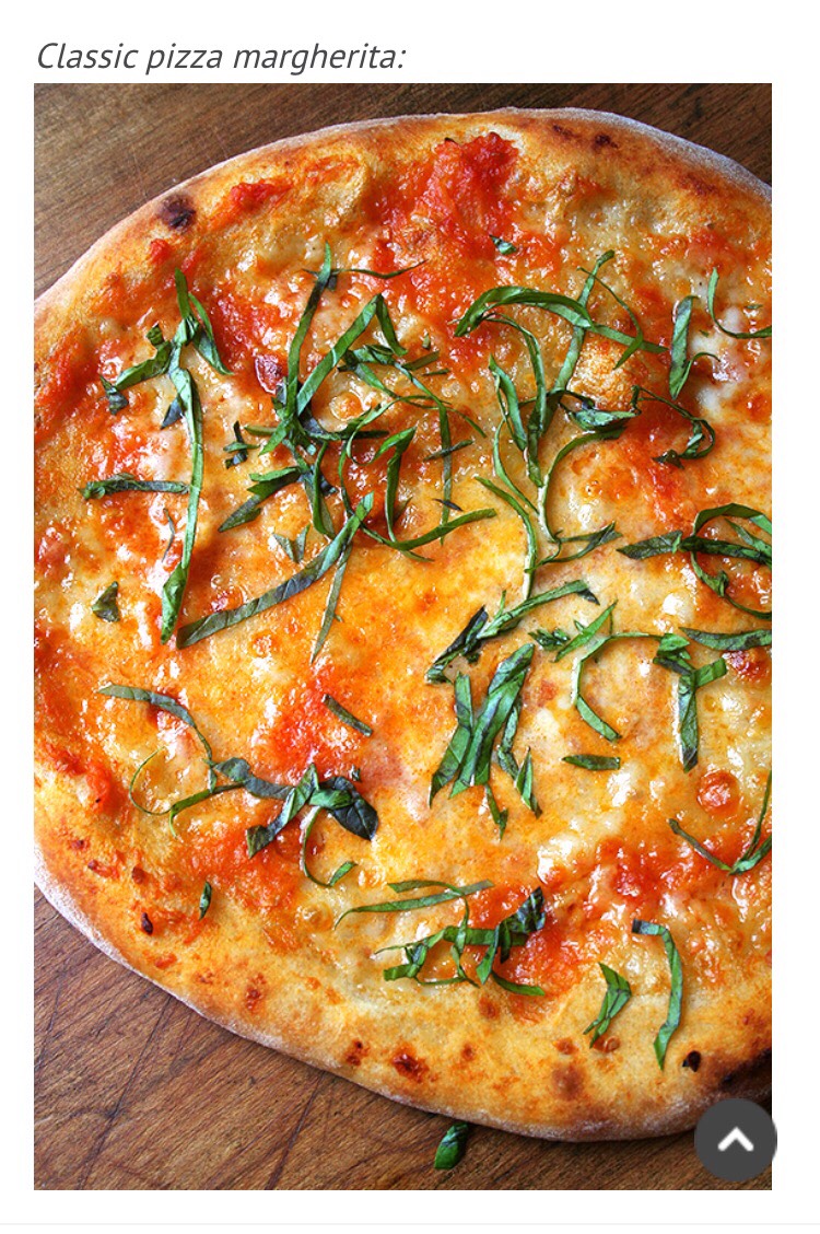 Pizza Margherita, Homemade Tomato Sauce And Homemade Ricotta.
