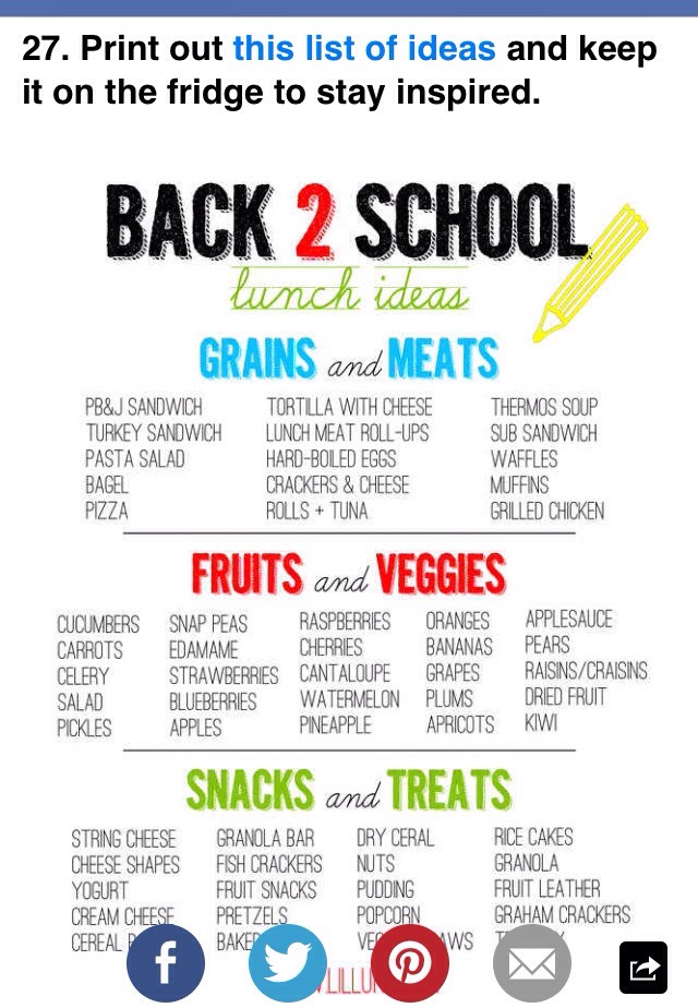 27 Tips For Stress-Free School Lunches