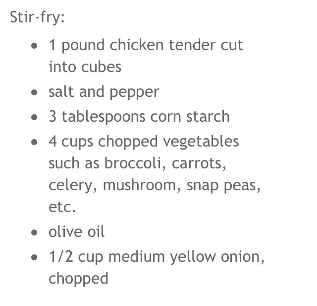Recipe For Orange Chicken And Vegetable Stir-fry Very Easy To Cook 