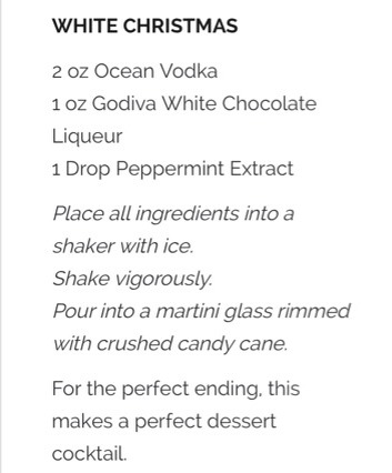 White Christmas Cocktail