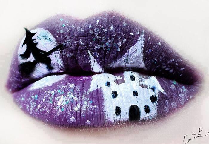 Creepy Halloween Lip Makeup Ideas