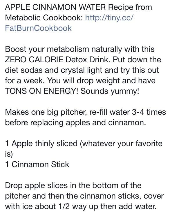 Apple Cinnamon Detox Water