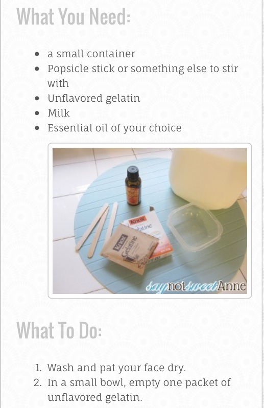 HOME MADE PEELING MASK [RECIPE]
