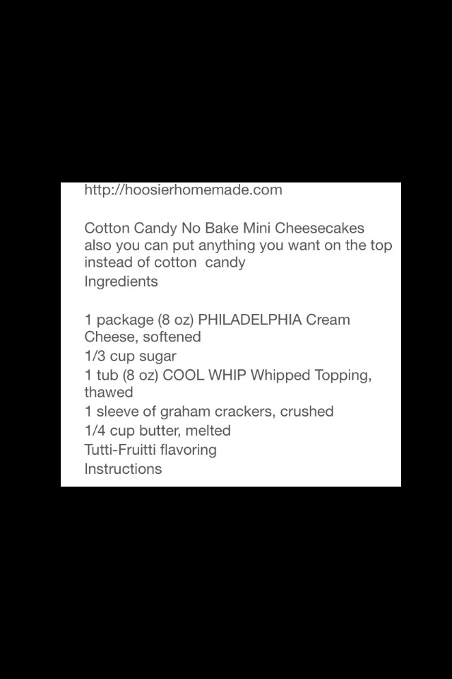 No bake cheese cake