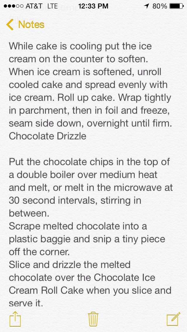 Chocolate Rolled Ice Cream Cake