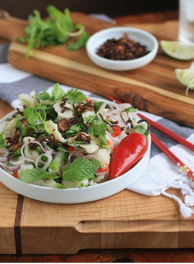 14. Burmese Fish Salad with Shallots and Fresh Herbs