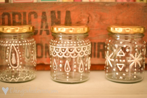 Finally you're gonna wanna decorate your jar, put some ribbon on or a tag, be creative! But make sure that you can still see inside the jar. 