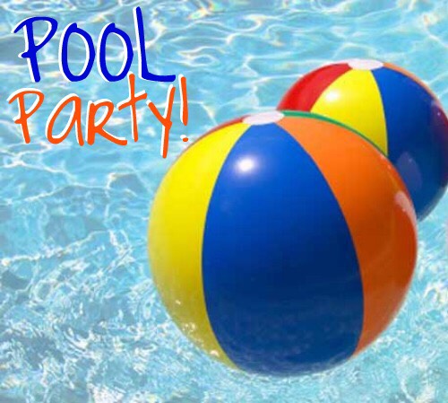 Have a pool party! Inflate a few beach balls, set up some refreshments, and enjoy the summer sun