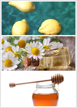 Want lighter hair?? Here's some masks to achieve that naturally! 
Lemon!
Mask: -1/2 cup lemon juice 
-1/2 cup water 
Mix together an apply to hair. Go outside and enjoy the sun! 
Chamomile
Mask:-1chamomile tea bag
Brew up a strong cup of tea. Let cool and apply to hair. Go outside and enjoy the sun!