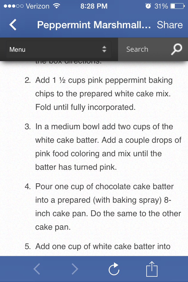 Peppermint Marshmallow Cake!!!