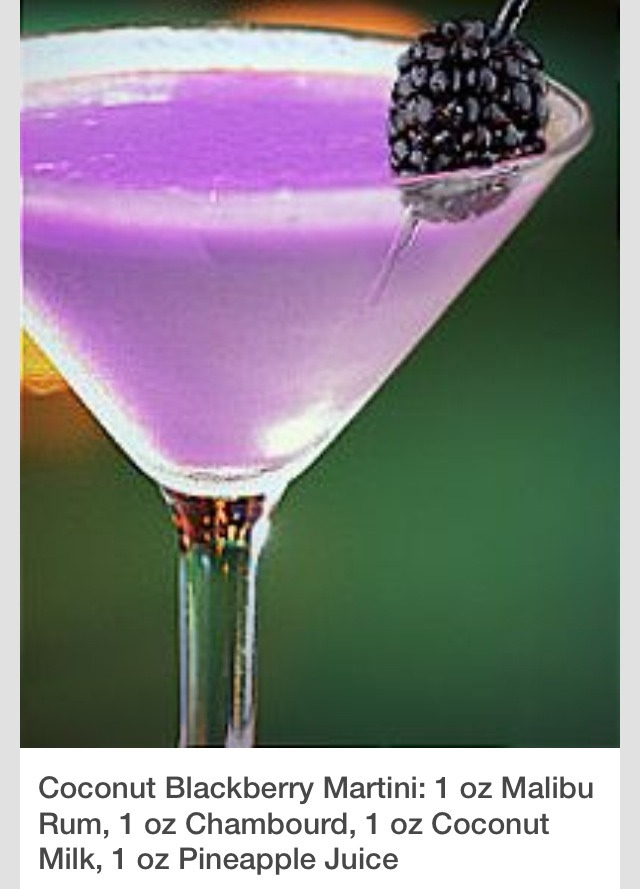Coconut Blackberry Martini 