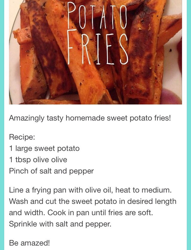 Sweet Potato Fries! 