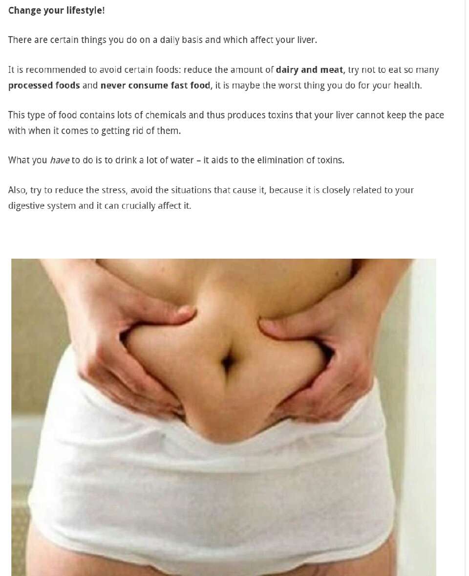 Detox Your Liver To Lose Belly Fat!