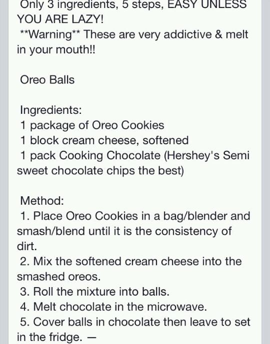 3 ingredient Oreo balls!!