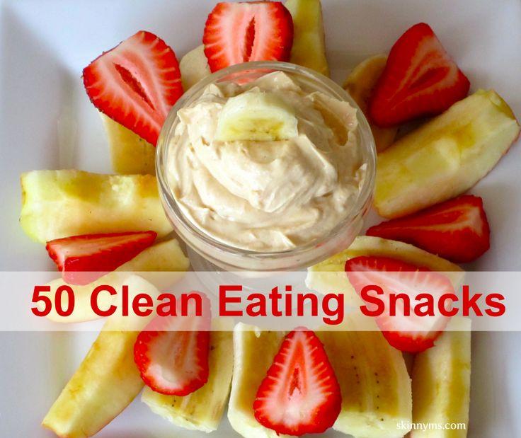 http://skinnyms.com/50-clean-eating-snacks/