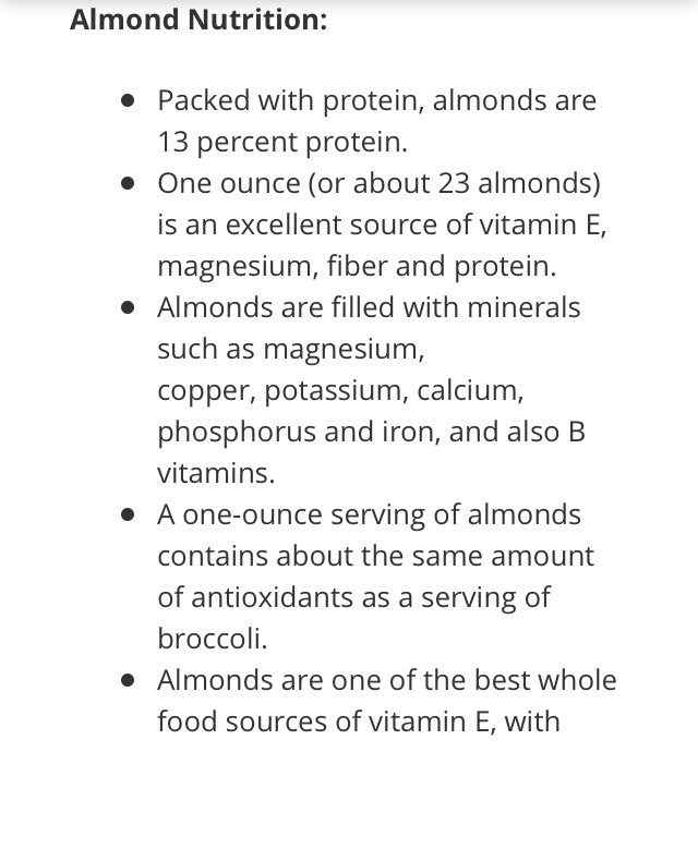 Almond Benefits!