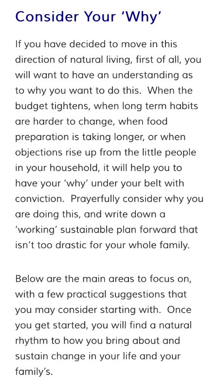 Simple Steps Towards Natural Living 