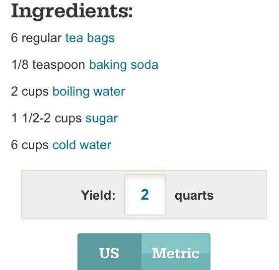 Southern Sweet Iced Tea (Recipe & Nutritional Facts Included) 👍❗️