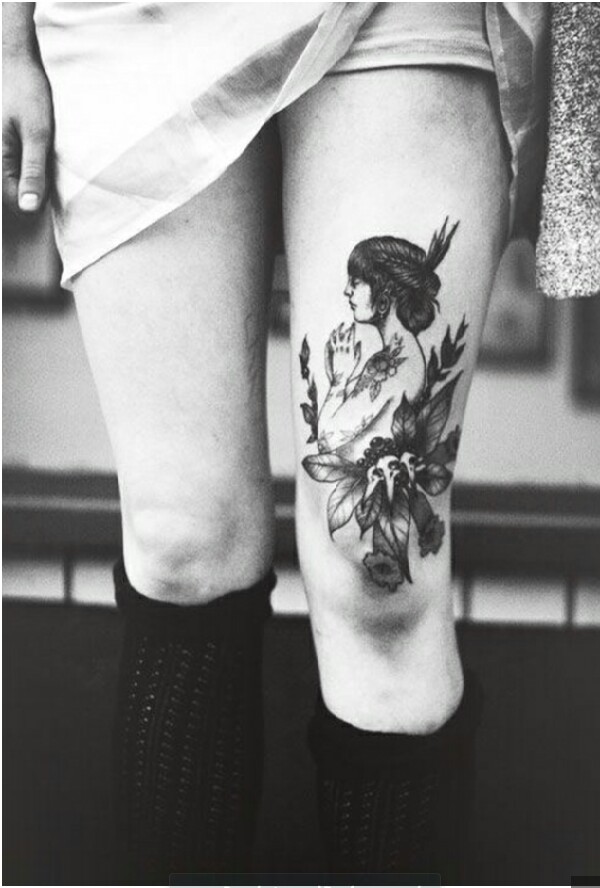 Sexy Thigh Tattoos And Designs For Women! 