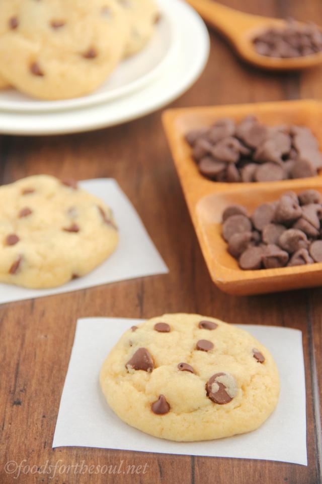 The ULTIMATE Healthy Low Fat Chocolate Chip Cookies -- So Buttery, Soft & Chewy!