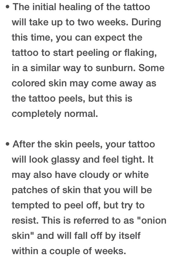 How To Care For A New Tattoo✨