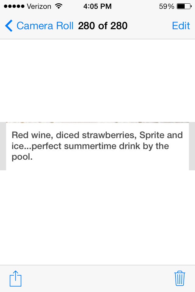 Summer Time Drinks By The Pool