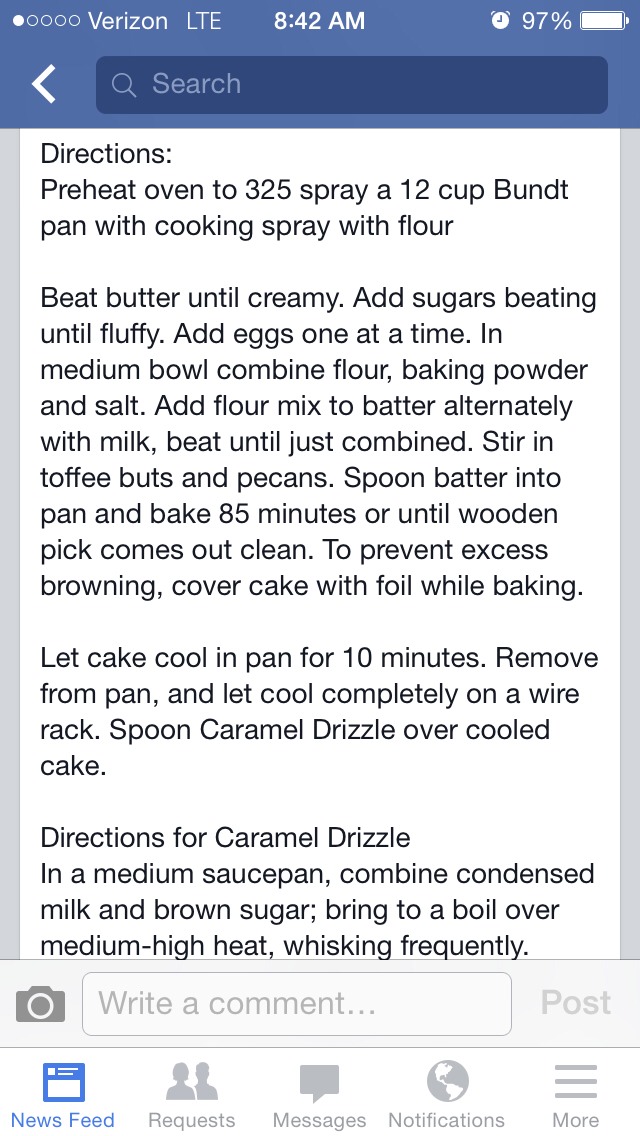 Brown Sugar Caramel Pound Cake 😍