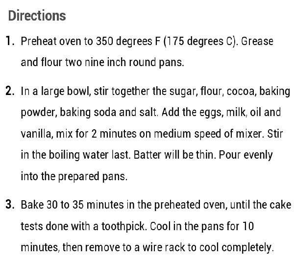 one bowl chocolate cake III