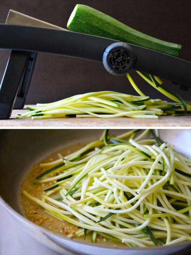 Zucchini Pasta With Shrimp